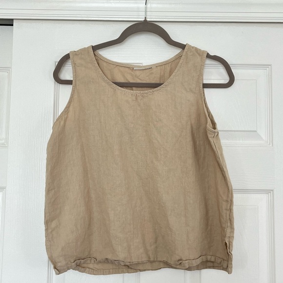 Vintage Tan Sleeveless Top - Picture 3 of 4